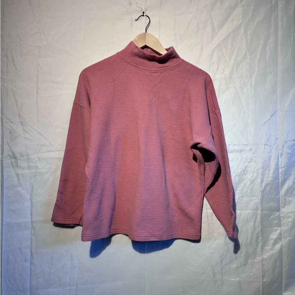 Vintage Pasta Textured Pink Knit Sweater Large